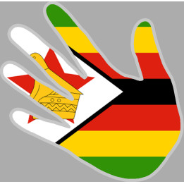 Zimbabwe - 5x5cm - Sticker/autocollant