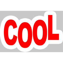 Stickers / autocollant cool A