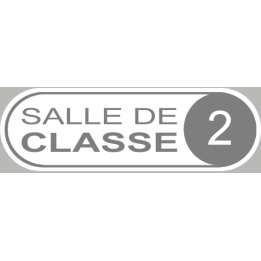 salle de classe 2 - 20x6.5cm - Sticker/autocollant