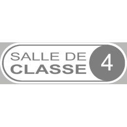 salle de classe 4 - 20x6.5cm - Sticker/autocollant
