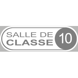 salle de classe 10 - 20x6.5cm - Sticker/autocollant