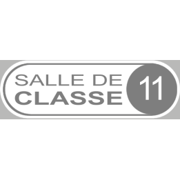 salle de classe 11 - 20x6.5cm - Sticker/autocollant