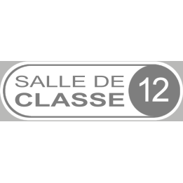 salle de classe 12 - 20x6.5cm - Sticker/autocollant