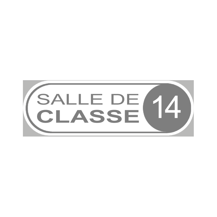 salle de classe 14 - 20x6.5cm - Sticker/autocollant