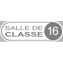 salle de classe 16 - 20x6.5cm - Sticker/autocollant