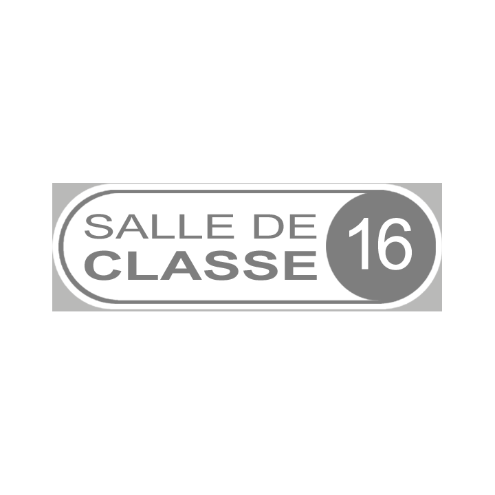 salle de classe 16 - 20x6.5cm - Sticker/autocollant