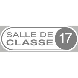 salle de classe 17 - 20x6.5cm - Sticker/autocollant