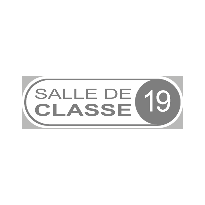 salle de classe 19 - 20x6.5cm - Sticker/autocollant