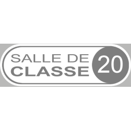 salle de classe 20 - 20x6.5cm - Sticker/autocollant