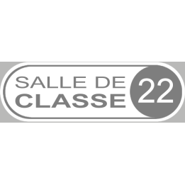 salle de classe 22 - 20x6.5cm - Sticker/autocollant