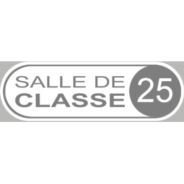 salle de classe 25 - 20x6.5cm - Sticker/autocollant