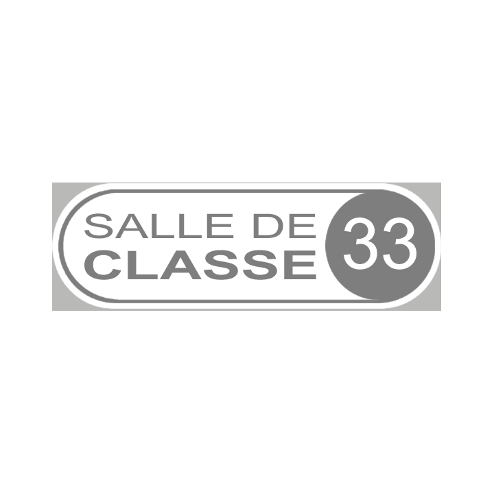 salle de classe 33 - 20x6.5cm - Sticker/autocollant