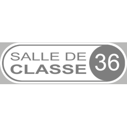 salle de classe 36 - 20x6.5cm - Sticker/autocollant