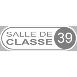 salle de classe 39 - 20x6.5cm - Sticker/autocollant