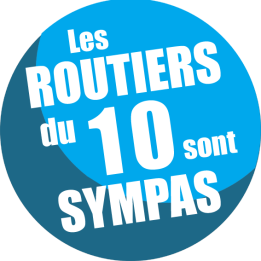 les routiers 10 de l'Aube sont sympas - 15cm - sticker/autocollant