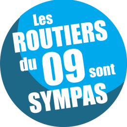 les routiers 09 de l'Ariège sont sympas - 15cm - sticker/autocollant