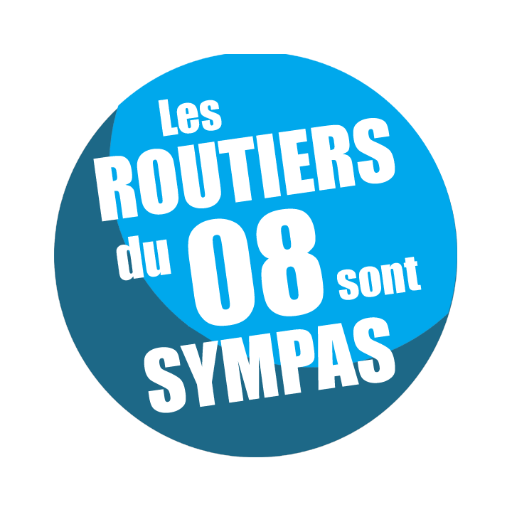 les routiers 08 des Ardennes sont sympas - 15cm - sticker/autocollant