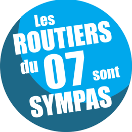 les routiers 07 de l'Ardèche sont sympas - 15cm - Sticker/autocollant