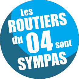 les routiers 04 des Alpes de Haute Provence - 20cm - Sticker/autocolla