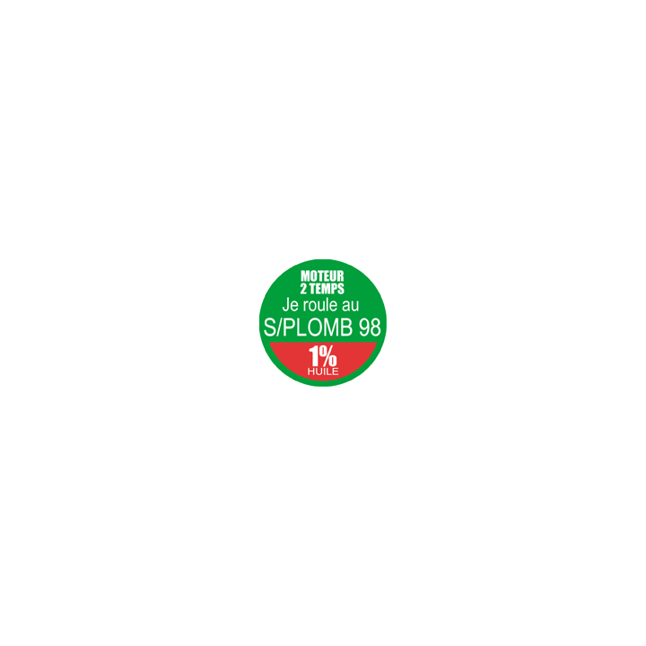 SANS PLOMB 98 mélange 1 pourcent - 5cm - Sticker/autocollant