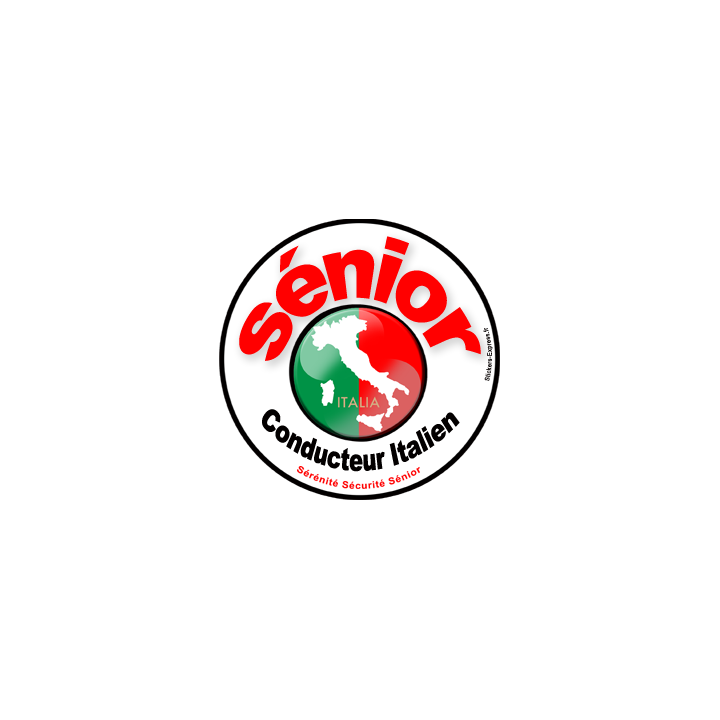 conducteur Sénior Italie - 10cm - Sticker/autocollant