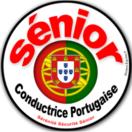 conductrice Sénior Portugaise - 15cm - Sticker/autocollant