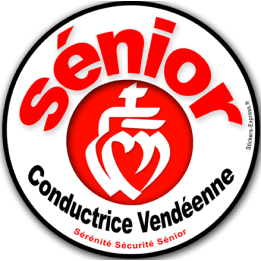 conductrice Sénior Vendéenne - 10cm - Sticker/autocollant