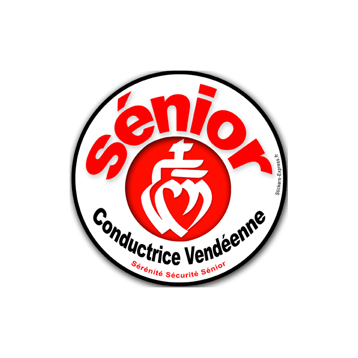 conductrice Sénior Vendéenne - 10cm - Sticker/autocollant