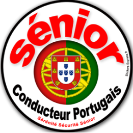 conducteur sénior Portugais - 15cm - Sticker/autocollant