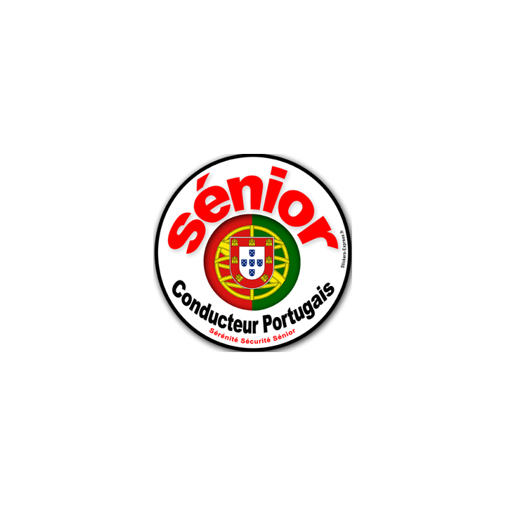 conducteur sénior Portugais - 15cm - Sticker/autocollant