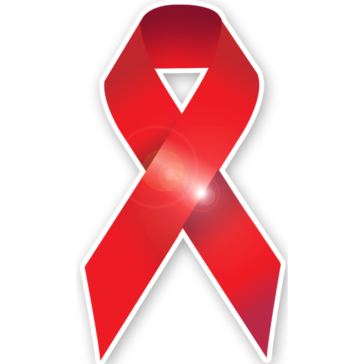 soutien contre le sida - 10x5.7cm - Sticker/autocollant