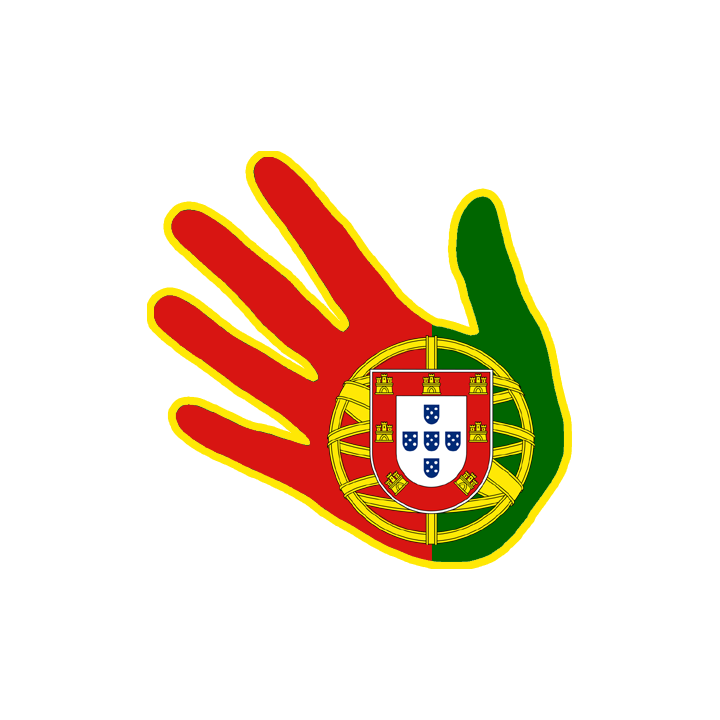 main Portugaise - 10x10cm - Sticker/autocollant