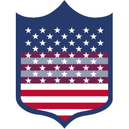 Blason USA - 10x7cm -Sticker/autocollant