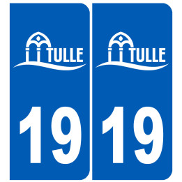 immatriculation Tulle 19 - Sticker/autocollant