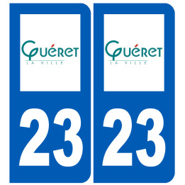 immatriculation Guéret - Sticker/autocollant