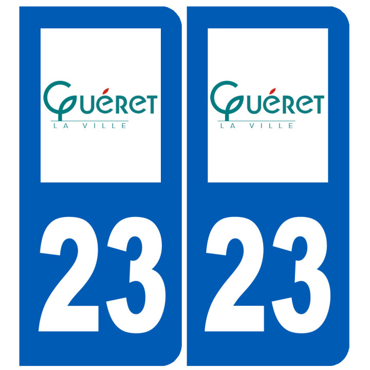 immatriculation Guéret - Sticker/autocollant