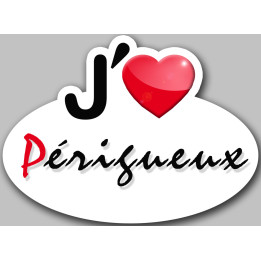 j'aime Périgueux (15x3.7cm) - Sticker/autocollant
