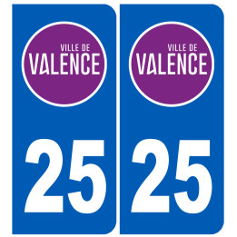 immatriculation Valence - Sticker/autocollant