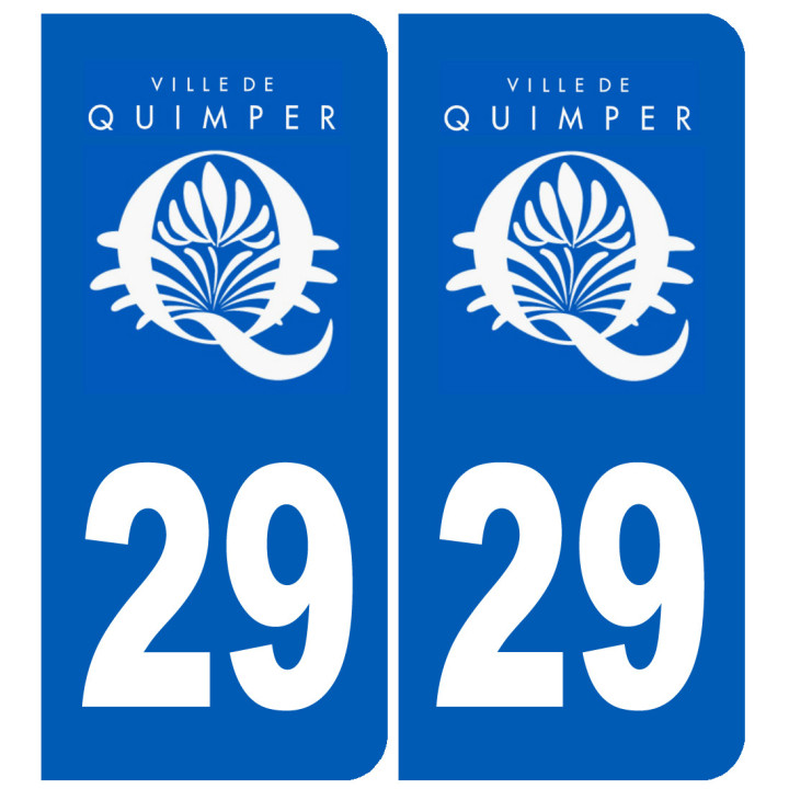 immatriculation Quimper - Sticker/autocollant