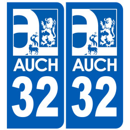 immatriculation Auch 32 - Sticker/autocollant
