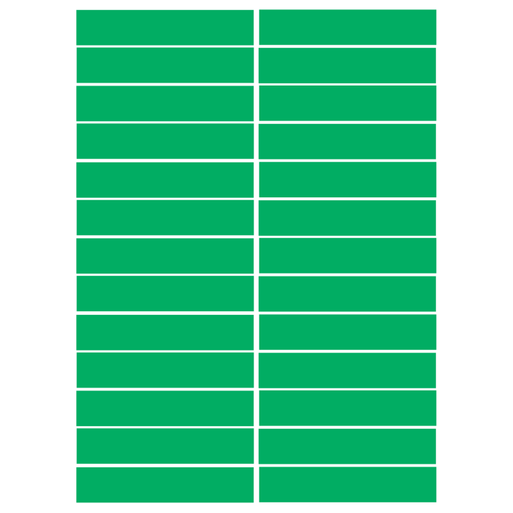 balises circuits GR marques verts - 26fois 10x2cm - Sticker/autocollan