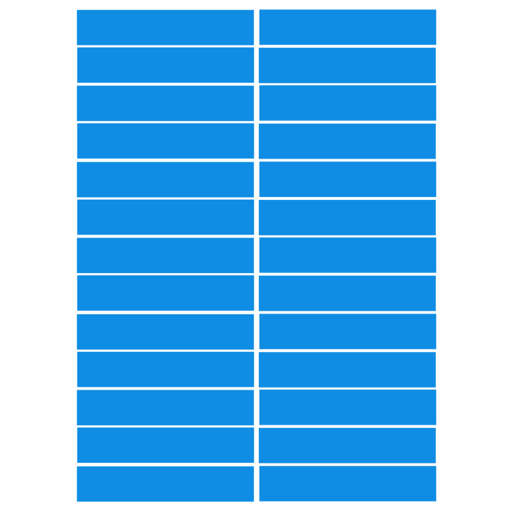 balises circuits GR marques bleus - 26fois 10x2cm - Sticker/autocollan