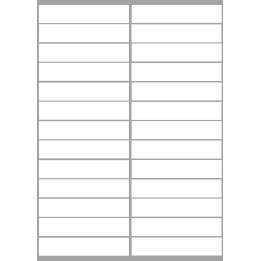 balises circuits GR marques blanc - 26fois 10x2cm - Sticker/autocollan