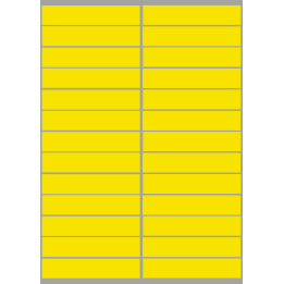 balises circuits GR marques jaunes - 26fois 10x2cm - Sticker/autocolla