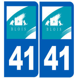 immatriculation Blois 41 - Sticker/autocollant