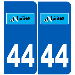 immatriculation Nantes 44 - Sticker/autocollant