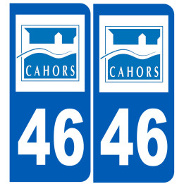 immatriculation Cahors 46 - Sticker/autocollant