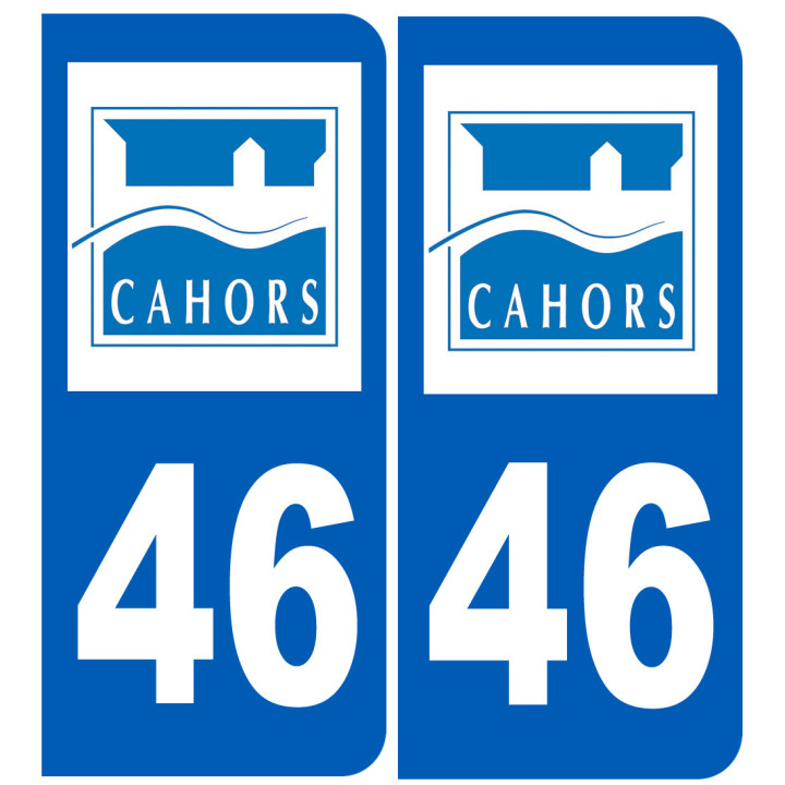 immatriculation Cahors 46 - Sticker/autocollant