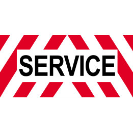 SERVICE - 30x14cm - Sticker/autocollant