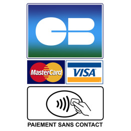 Paiement CB sans contact - 20x12.5cm - Sticker/autocollant